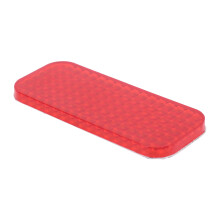 Autocollant réfléchissant en ABS 9,5 4 cm Rouge pour voiture et moto
