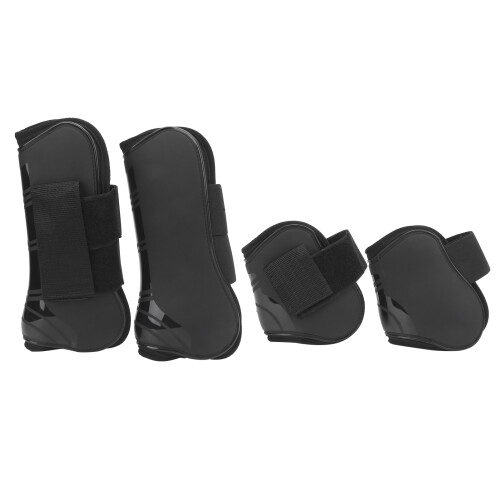 4 pièces de bottes de tendon ajustables pour le devant et l'arrière, noires, taille XL 1