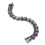 Modèle : Bracelet en acier-titane 21  1,5 cm, argent 13