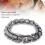 Modèle : Bracelet en acier-titane 21  1,5 cm, argent 11