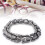 Modèle : Bracelet en acier-titane 21  1,5 cm, argent 1