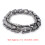Modèle : Bracelet en acier-titane 21  1,5 cm, argent 10