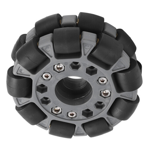 14049 Roue omnidirectionnelle double de 100 mm 20 kg nylon naturel 2