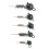 5-20g Testa jig rotonda in metallo resistente 11