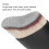 Foundation Makeup Brush Curving Wine Glass Shape Base Makeup Brush for Liquid FoundationGray 3