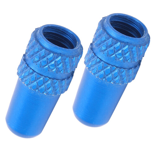 2 pièces capuchons de valve Presta en aluminium bleu clair 3 g