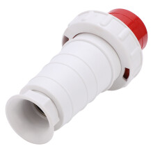 Prise industrielle 4 broches IP67 380-415 V 63 A 3P+E noire