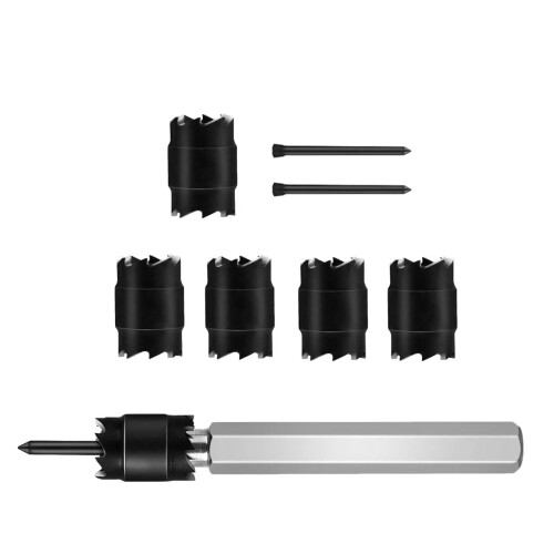 9 pièces – Ensemble de forets HSS pour soudure à point : 8 mm Twist, 3/8 Spot 1