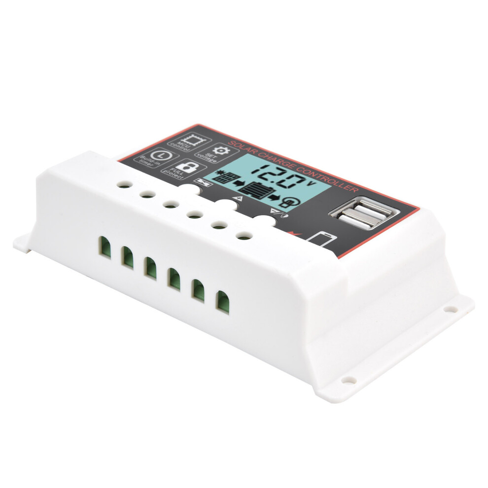 Solar Panel Controller Smart Dual Usb Battery Pwm Charge Discharge Control Device 12V/24V10a 5011322572699