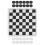 Modello: Set da dama, 145 g, 24x24 cm, Nero/Bianco 1