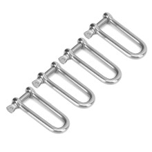 4 pièces de maillon rapide allongé en acier inoxydable, type U, Ø 8 mm (0,3 po)