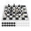 Set Scacchi e Dama 2-in-1 24x24 cm Nero e Bianco 226 g 16