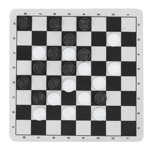Set Scacchi e Dama 2-in-1 24x24 cm Nero e Bianco 226 g 1
