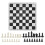 Set Scacchi e Dama 2-in-1 24x24 cm Nero e Bianco 226 g 14