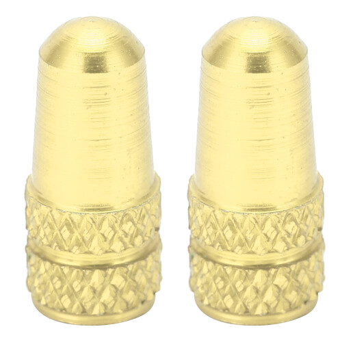 2 pezzi tappi per valvole Presta dorati in alluminio 0.1oz 1
