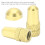 2 pezzi tappi per valvole Presta dorati in alluminio 0.1oz 4