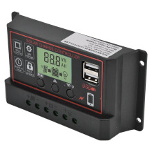 CBK2410 12/24V PWM Contrôleur de charge solaire 20A USB