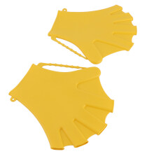 Gants en silicone à doigts palmés 72 g, 20x19 cm, jaune