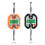 Double-range 150 kg 8,8x7,8x3,3 cm Noirs/Orange 2