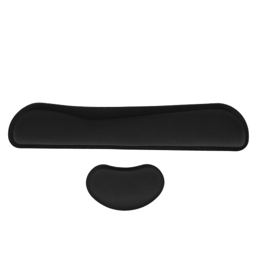 Poggiapolso in memory foam antiscivolo nero 2