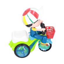 Triciclo elettrico da acrobazie a 360 Giocattolo Verde 3 x AA 1,5 V