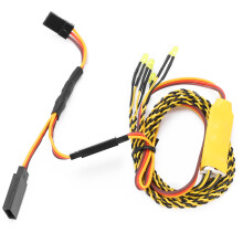 Indicatori di direzione a 4 LED +Y set di fili da 70 cm per auto RC come mostrato