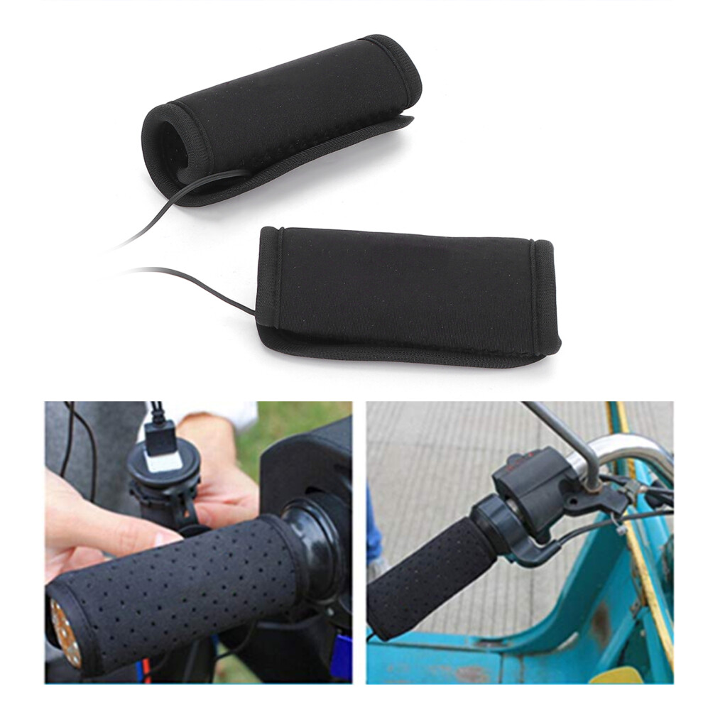 Motorcycle Handlebar Warmer Usb Heated Grips 3 Levels Antislip Replacement For 2232Mm/0.91.3In 4621322578327