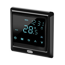 Thermostat intelligent Wi-Fi noir 16A 86x86x45mm LED