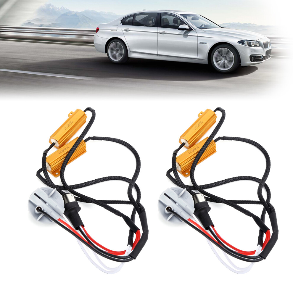 2Pcs 1157 Led Decoder 50W Load Resistor Flash Error Free Canceller For Car Headlamp Fog Lamp Drl Light 6921322578593