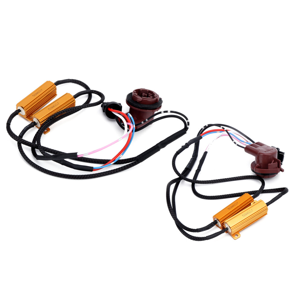 2Pcs 3157A Led Decoder 50W Load Resistor Flash Error Free Canceller For Car Headlamp Fog Lamp 4201322578697