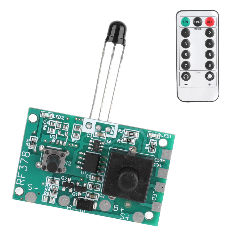 3.7V Solar Lamp String Controller Module Circuit Board With Remote Control For Solar String Lights 3521322579014