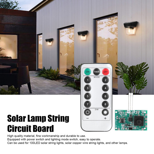 3.7V Solar Lamp String Controller Module Circuit Board with Remote Control for Solar String Lights 2