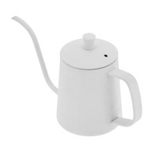 Bouilloire Ă bec en col de cygne 350 ml acier inox 304 blanc