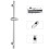 Support de tête de douche réglable D3,8  L11,5 cm chromé 2