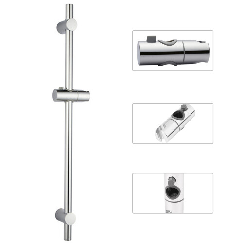 Support de tête de douche réglable D3,8  L11,5 cm chromé 1