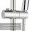 Support de tête de douche réglable D3,8  L11,5 cm chromé 4