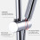 Support de tête de douche réglable D3,8  L11,5 cm chromé 1