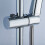 Support de tête de douche réglable D3,8  L11,5 cm chromé 6