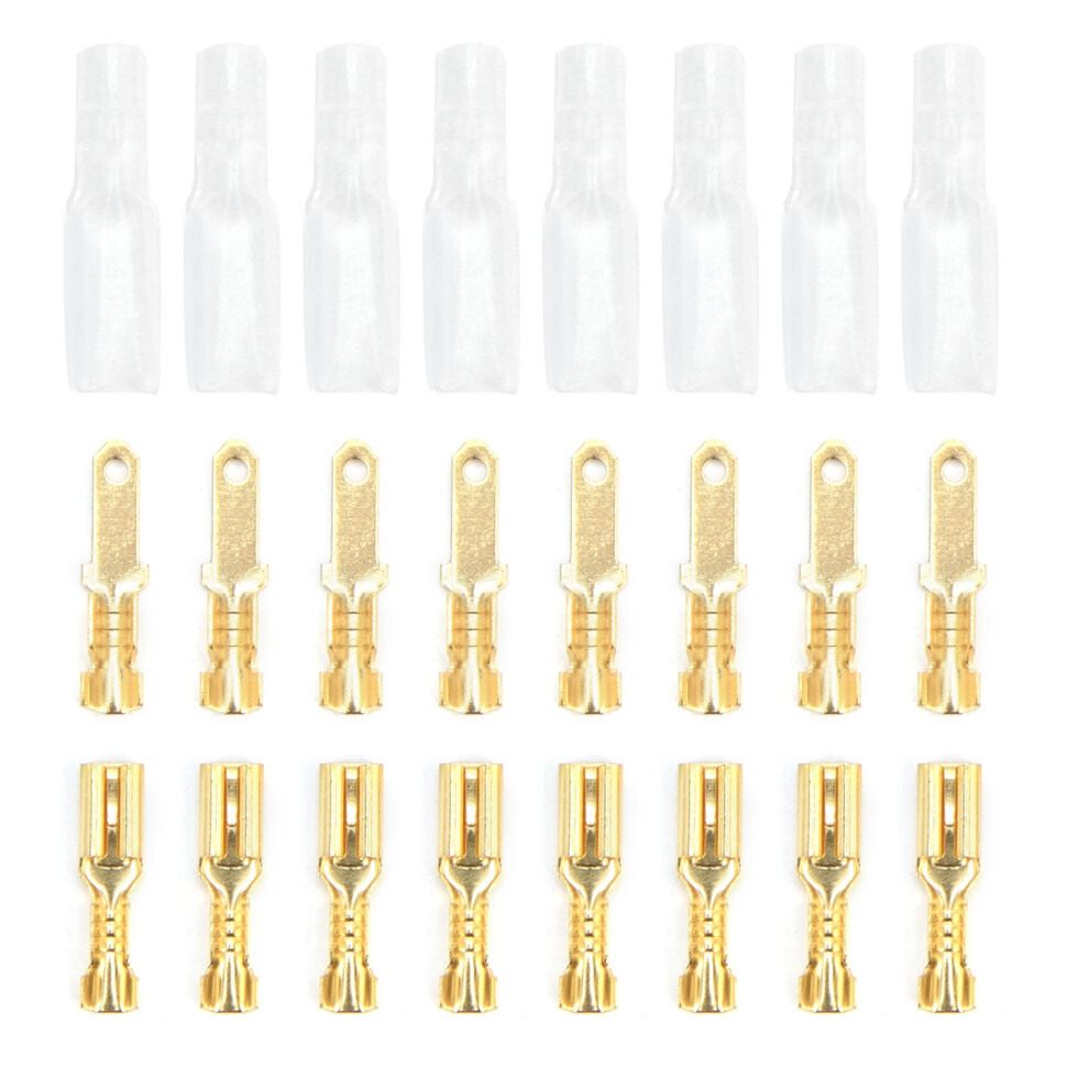 Spade Connectors Brass Wire Terminal Block Transparent Crimp Sleeve Electrical Supplies 2.8Mm 9301322579993