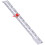 Righello da cucito in lega di alluminio 15 cm scorrevole 12