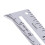 Righello da cucito in lega di alluminio 15 cm scorrevole 7