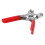 Pinze per occhielli da 6 pollici rosse con 100 rivetti 1