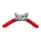 Pinze per occhielli da 6 pollici rosse con 100 rivetti 16
