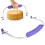 Coupe-gâteau Modèle PP+SS; 108 g; Taille non disponible; Violet 13