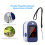 Mini pulsossimetro 55x30x31 mm bianco e blu, 2xAAA 7