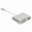 Adattatore Type-C a HDMI 4K, alluminio, bianco/grigio 2