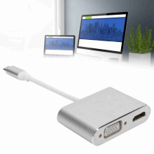 Adattatore Type-C a HDMI 4K, alluminio, bianco/grigio
