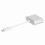 Adattatore Type-C a HDMI 4K, alluminio, bianco/grigio 16