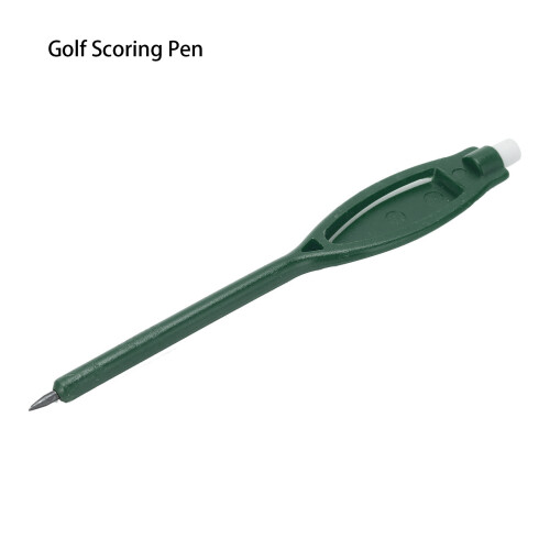 10 pezzi Penna segnapunte da golf con manico ovale, verde scuro 2