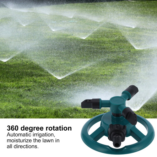 Arroseur de gazon rotatif à 360 vert 3,6 oz 2
